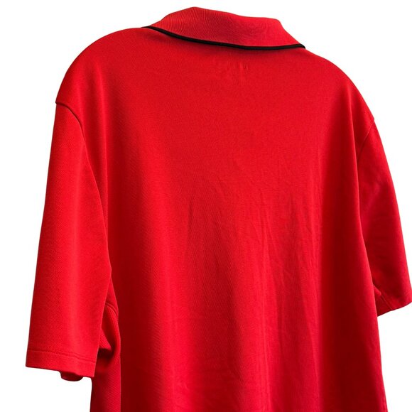 Fila Mens Stay the Course Athletic Fit Red Golf Polo - Size XL - Picture 6 of 7
